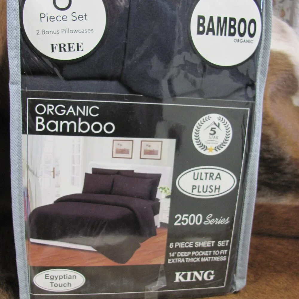 ORGANIC BAMBOO ULTRA PLUSH 2500 SERIES/BAMBOO 6 PIECE SHEET SET NIP